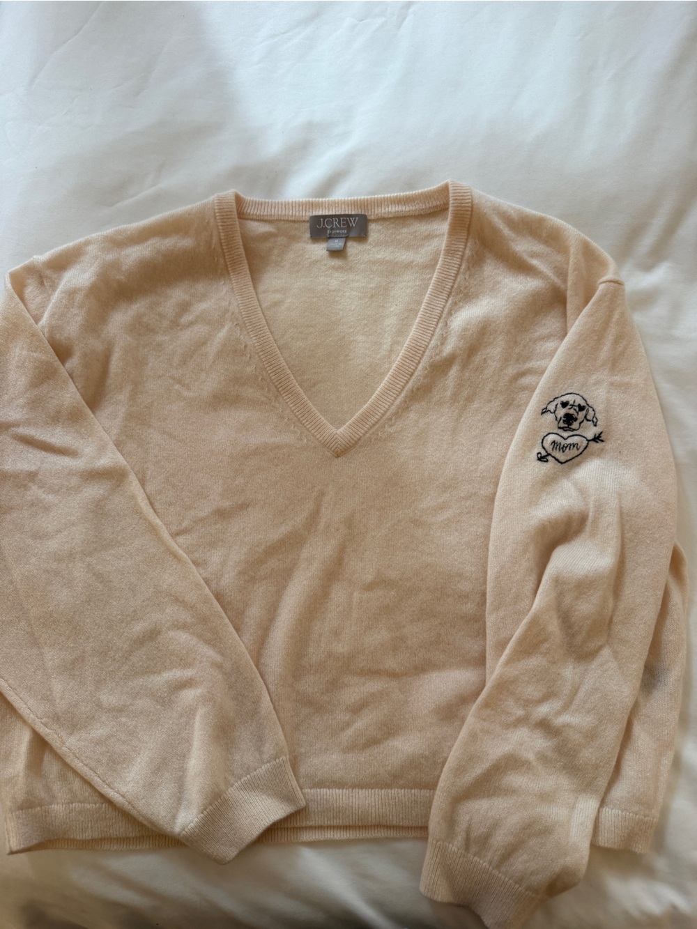 J.crew dog mom cashmere sweater